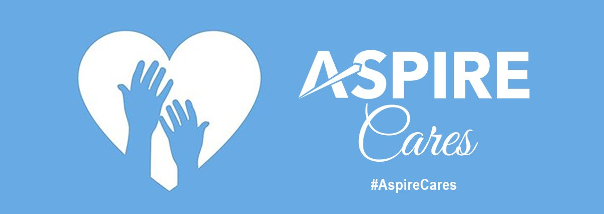 Aspire Cares logo.