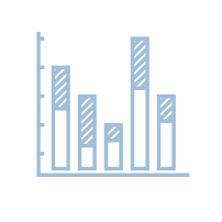 Investment research and insights icon.