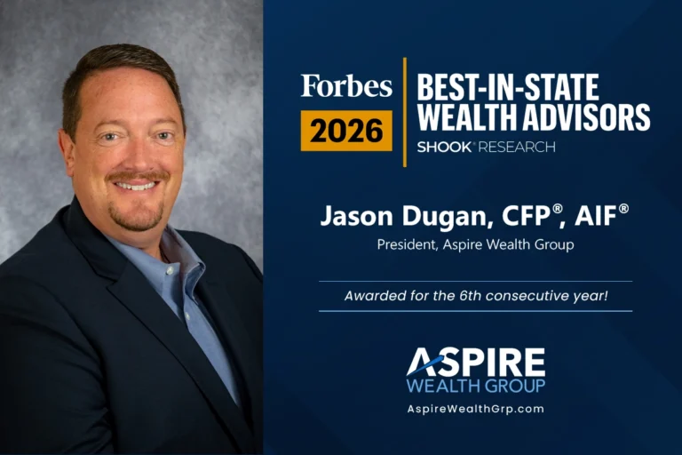 Jason Dugan Named to Forbes Best-In-State Wealth Advisor list for 2026.
